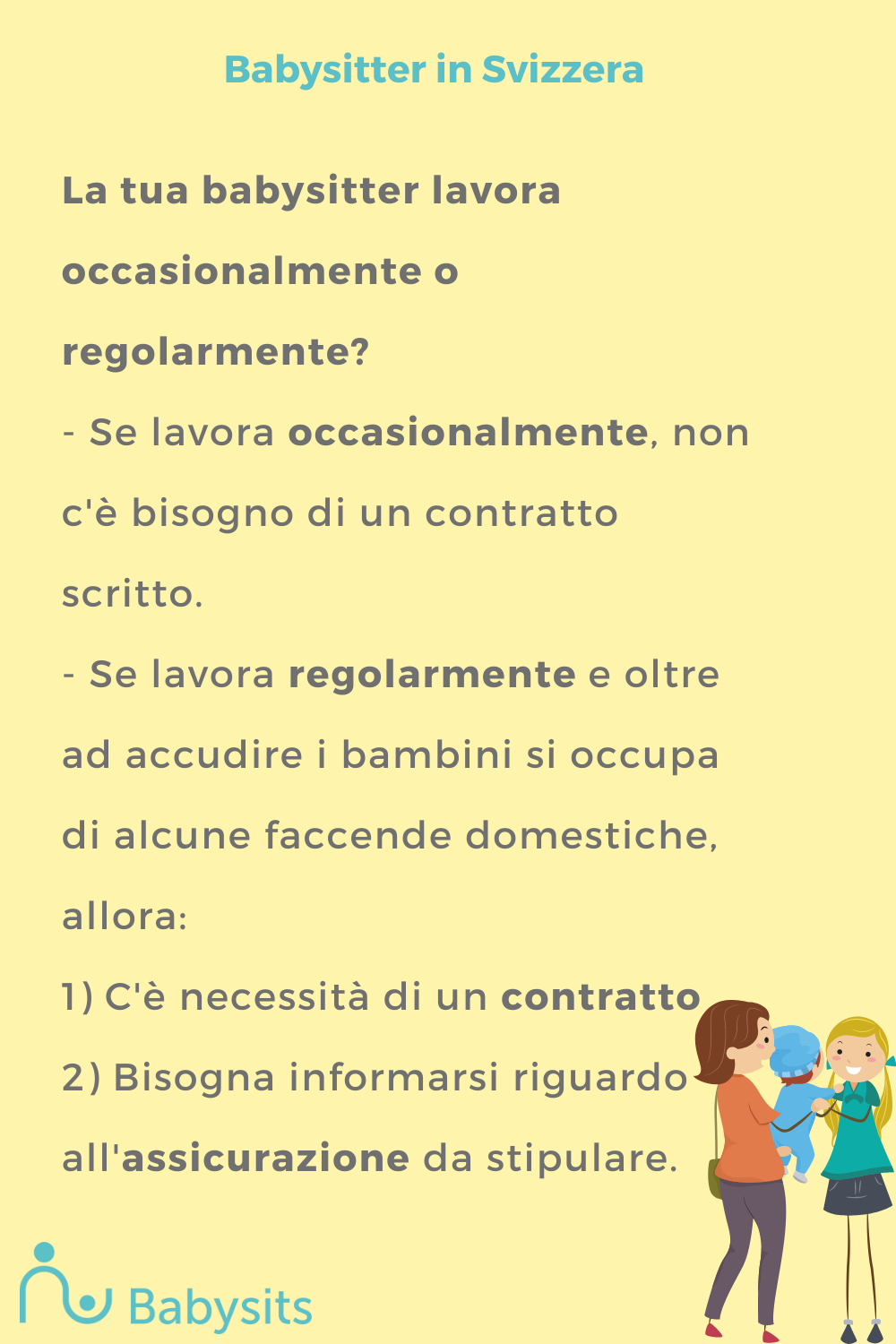 babysitter contratto Svizzera