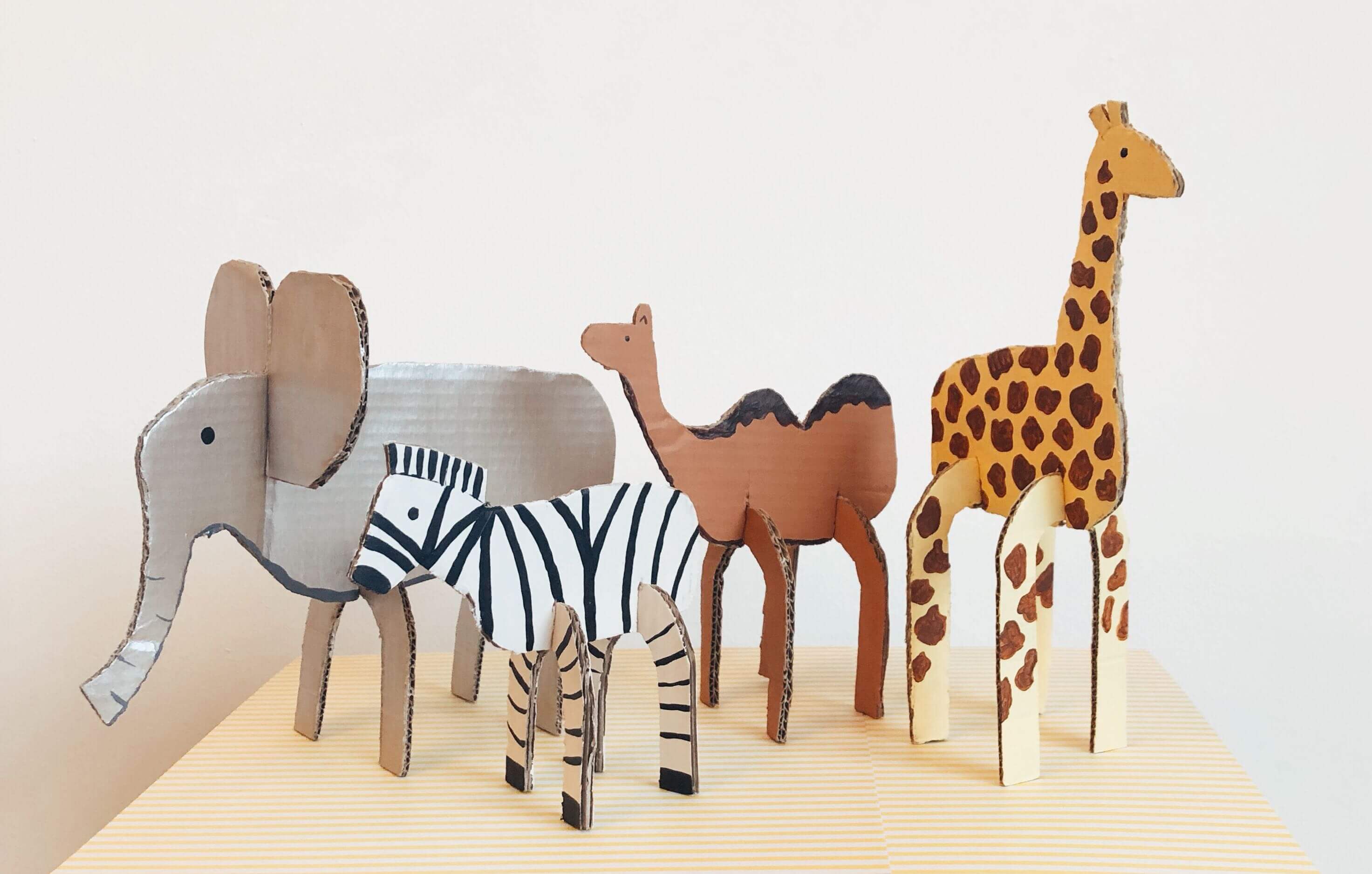 diy animaux en carton recyclé