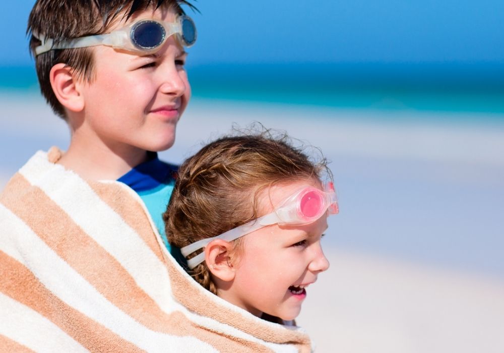 Kids at the beach