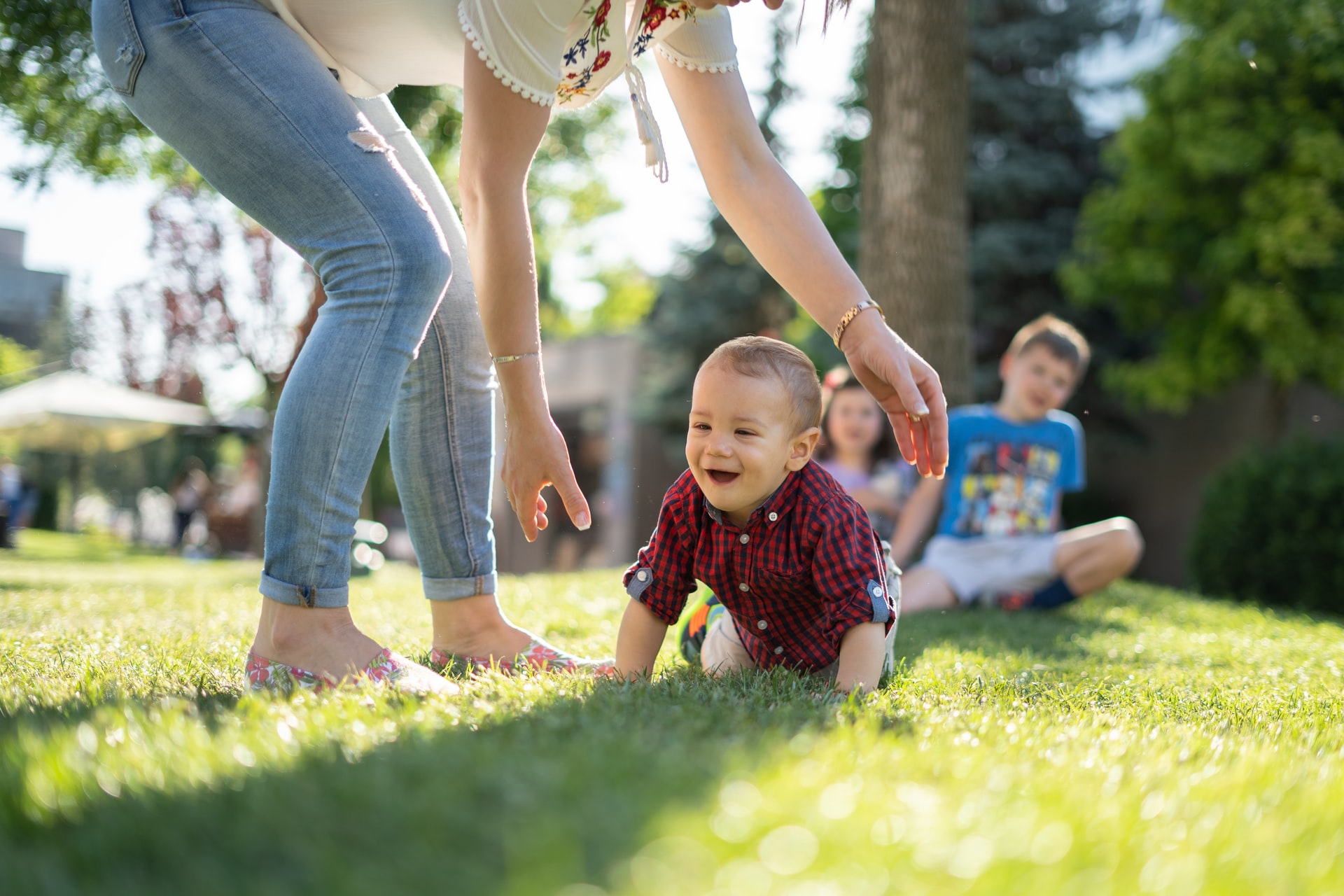 Baby playing