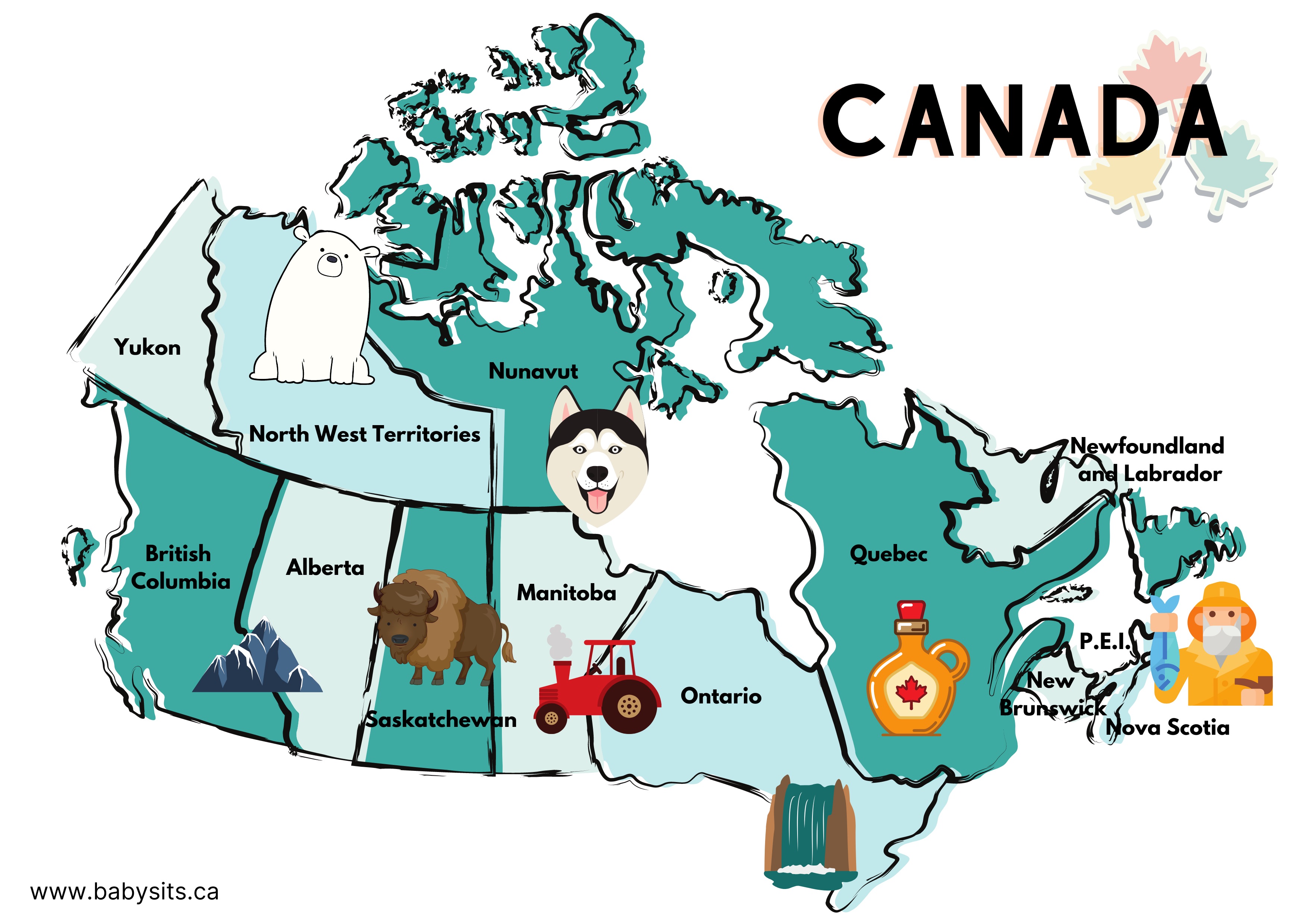 Map Of Canada For Students Get Latest Map Update