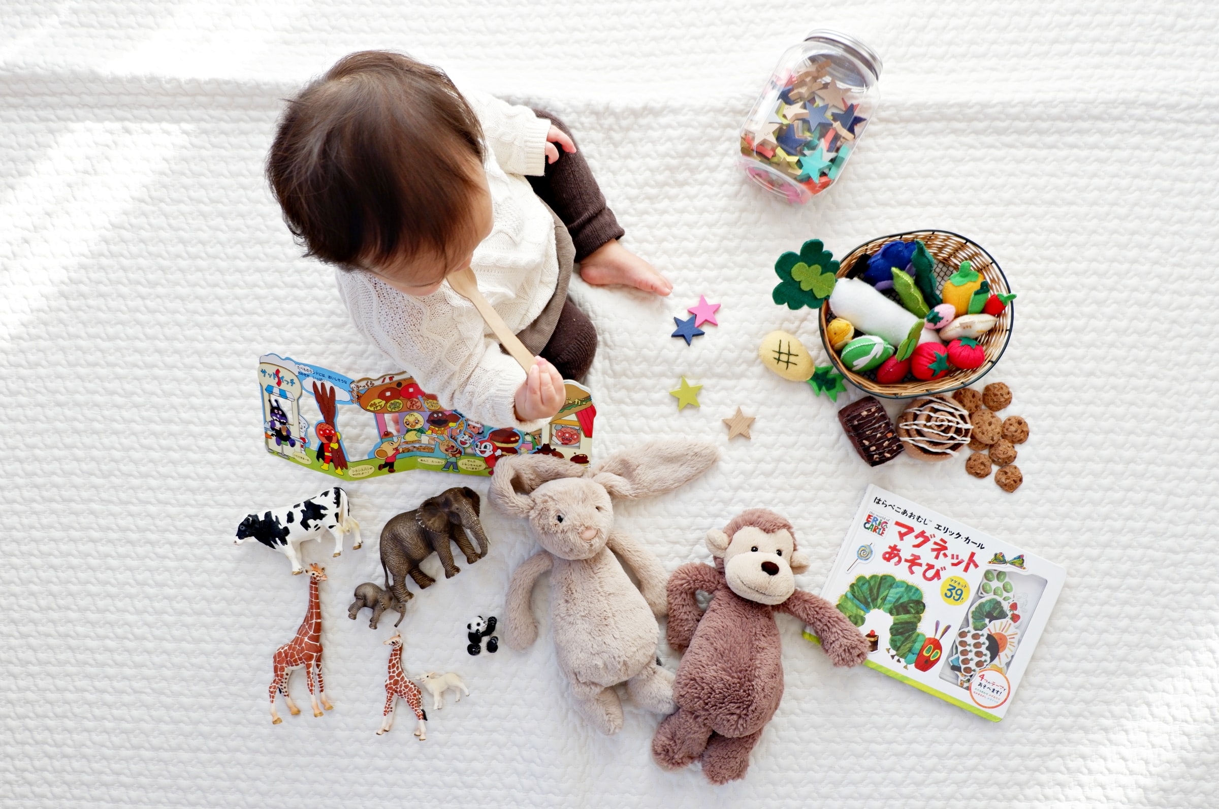 toddler playing