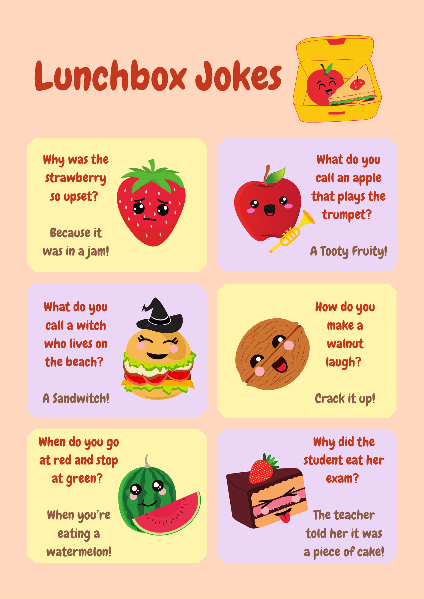 Printable Lunchbox Jokes