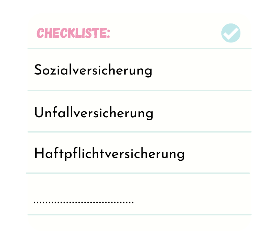 Checkliste Versicherungen