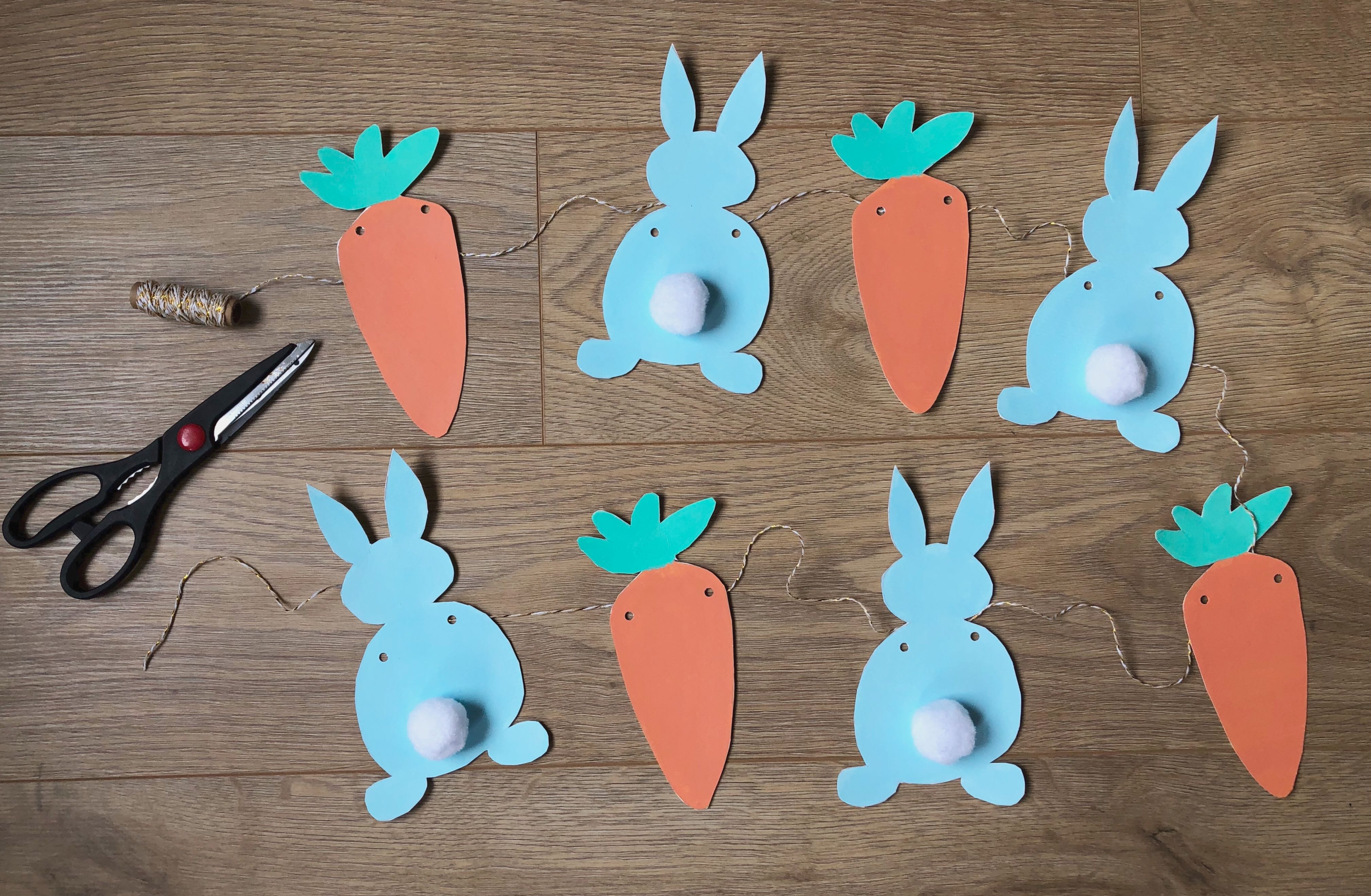 diy guirlande lapin de paques