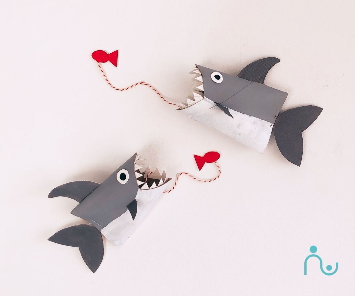 DIY Requin Rouleau de Papier Toilette