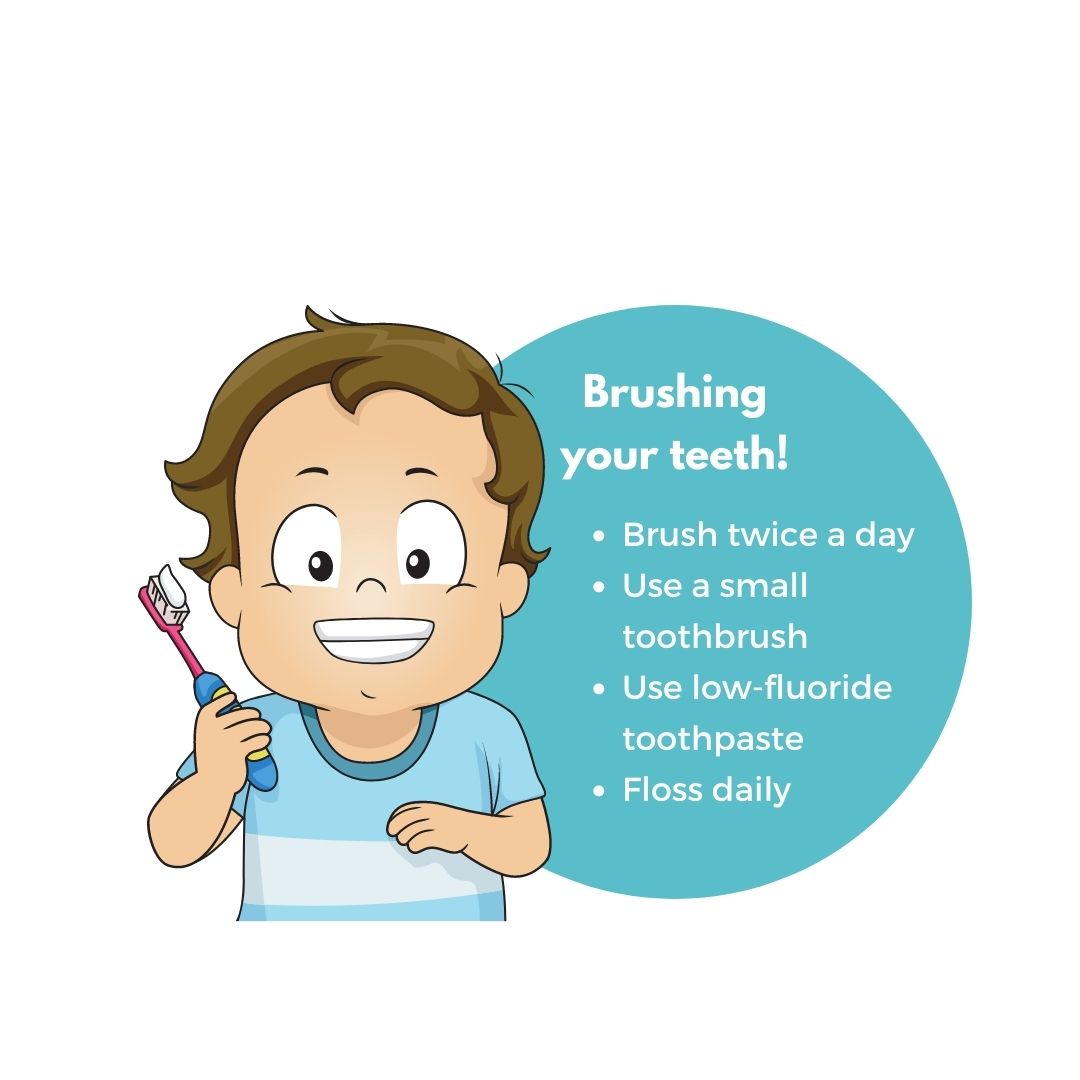 toddler brushing teeth and oral hygiene