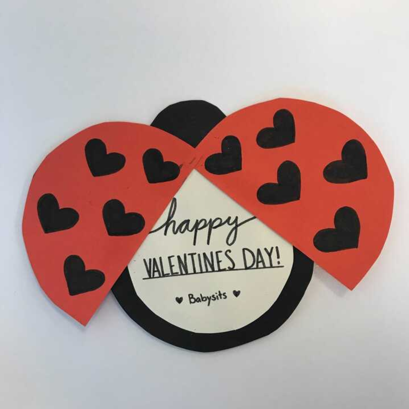 ladybug valentines day card