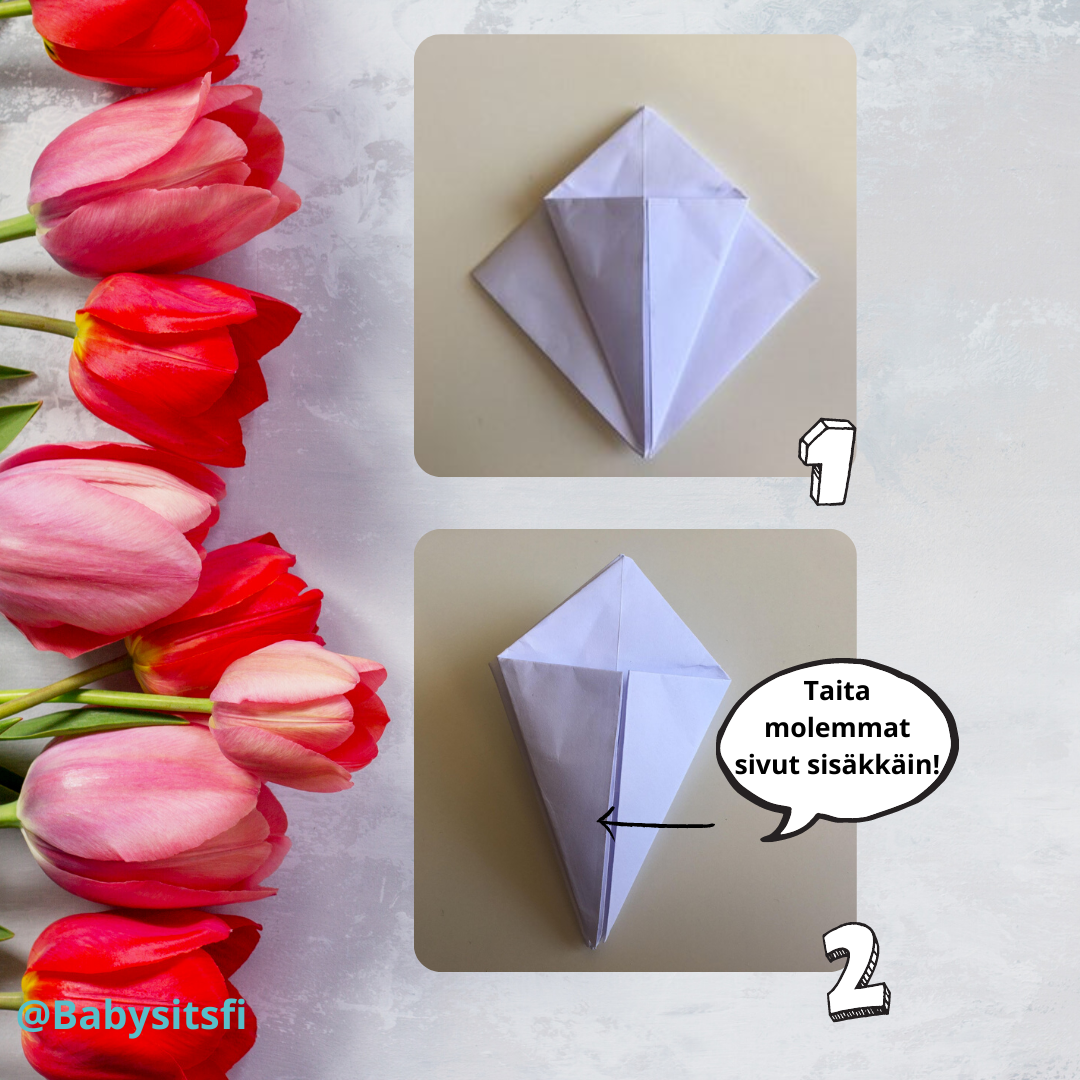 origami tulips step 5