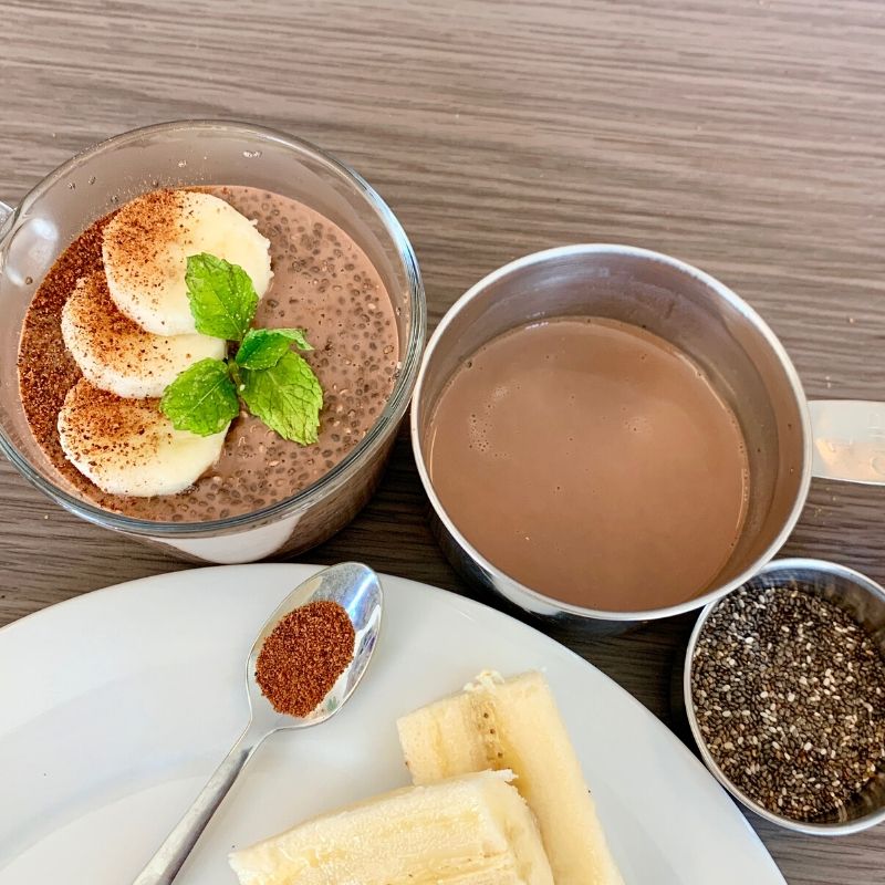 Chocolate chia pudding