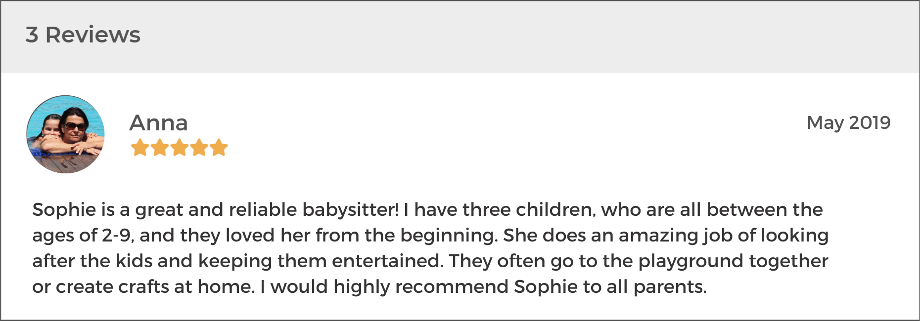 How to write a review for your babysitter  example included