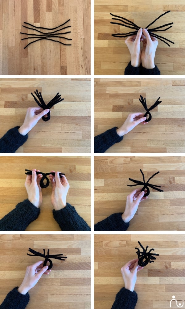 ragno di halloween fai da te