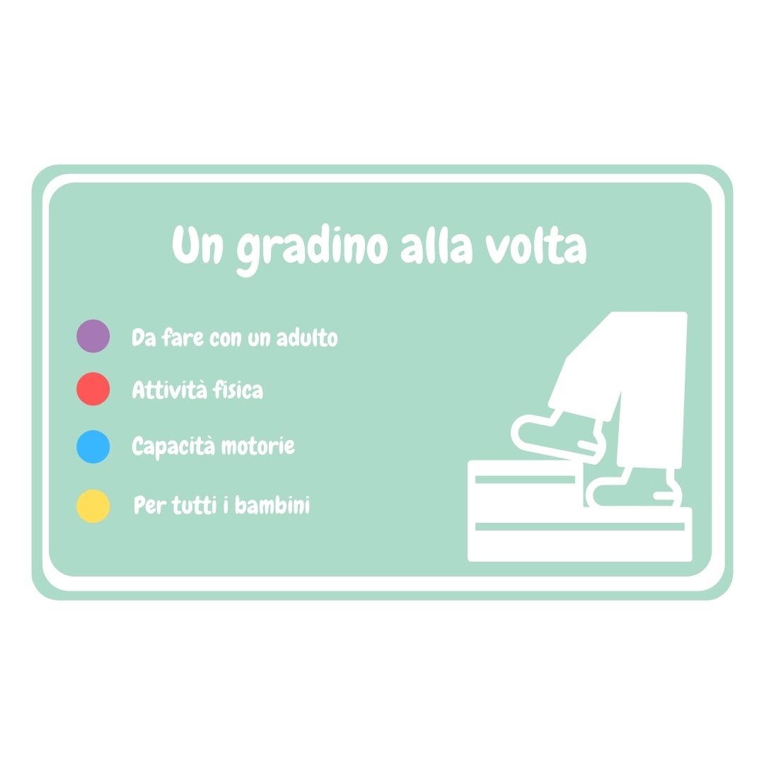 Un gradino alla volta: divertente attività per bambini 2-3 anni