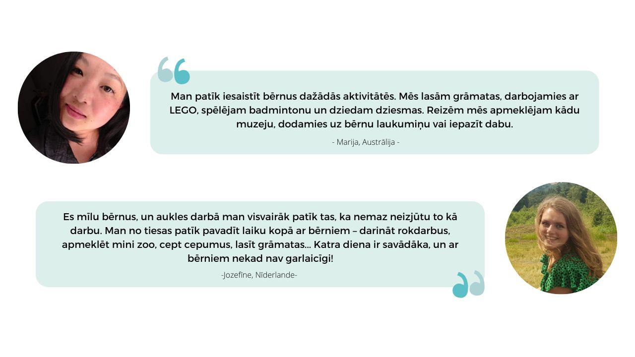 idejas nodarbēm pieskatot bērnus