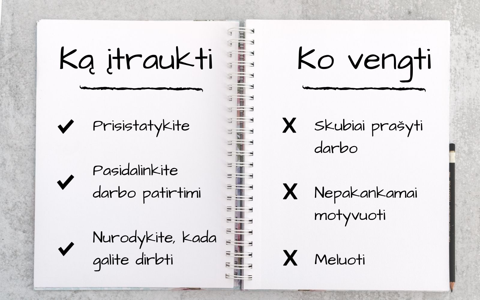kaip rašyti auklės profilio aprašymą