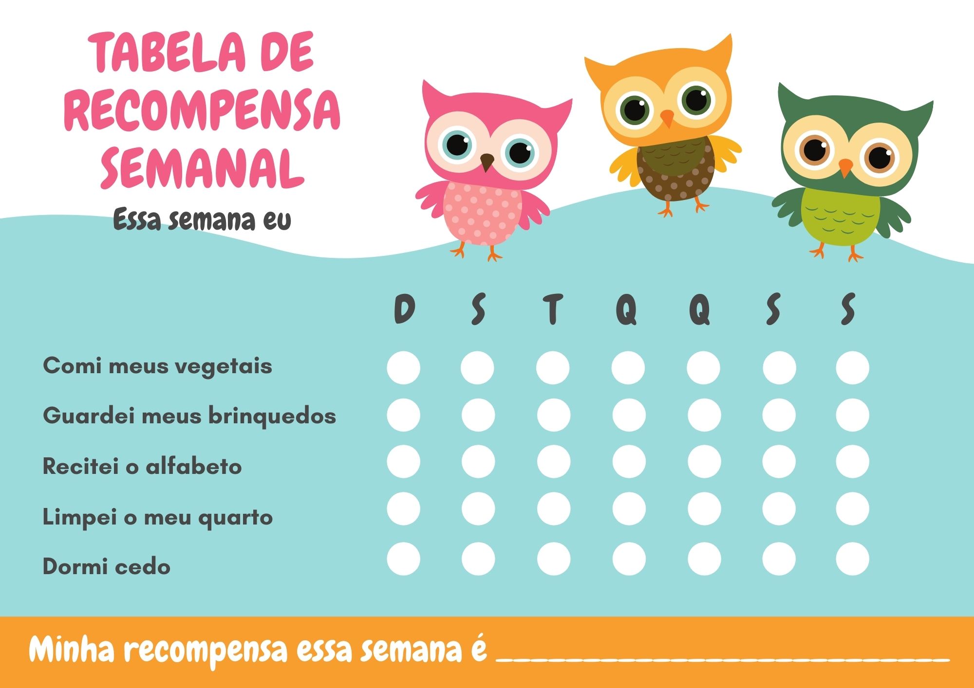 Grelha de recompensa 1