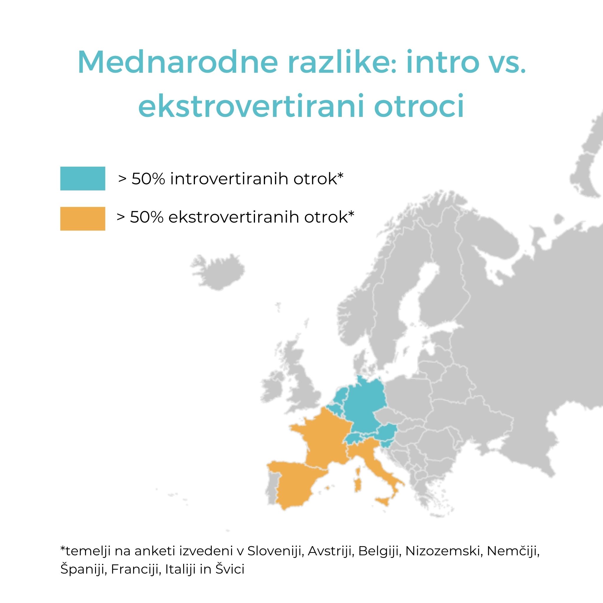 Introverted and extroverted children in Europe