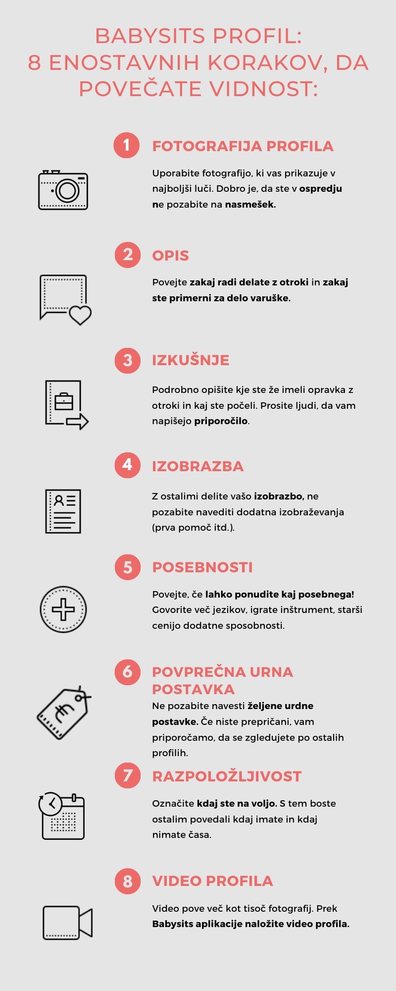 kako posikati delo kot varuška