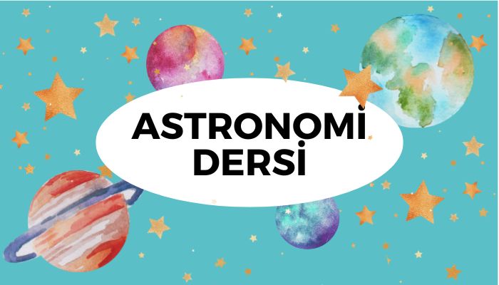Çocuklar için Astronomi Dersi Uzay Elişi Çalışması