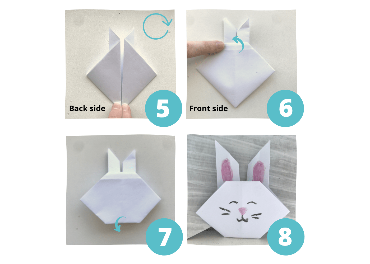 origami bunny rabbit step by step