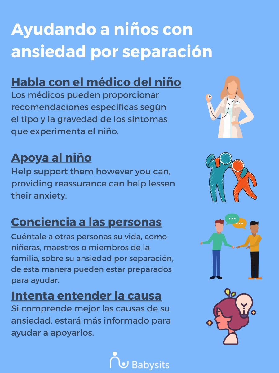 Ayudando a niños con ansiedad por separación