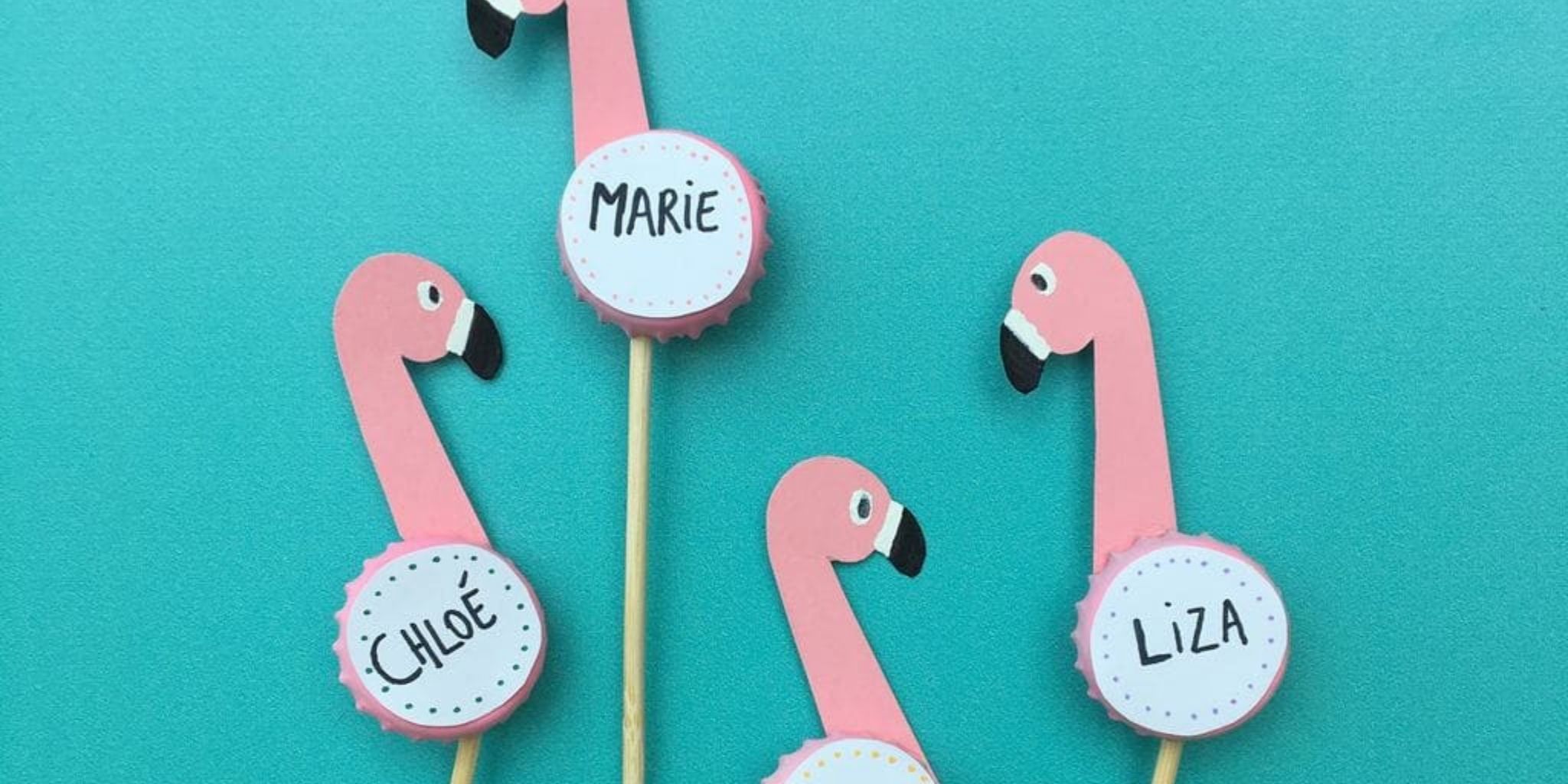 Pink Flamingo Placecards