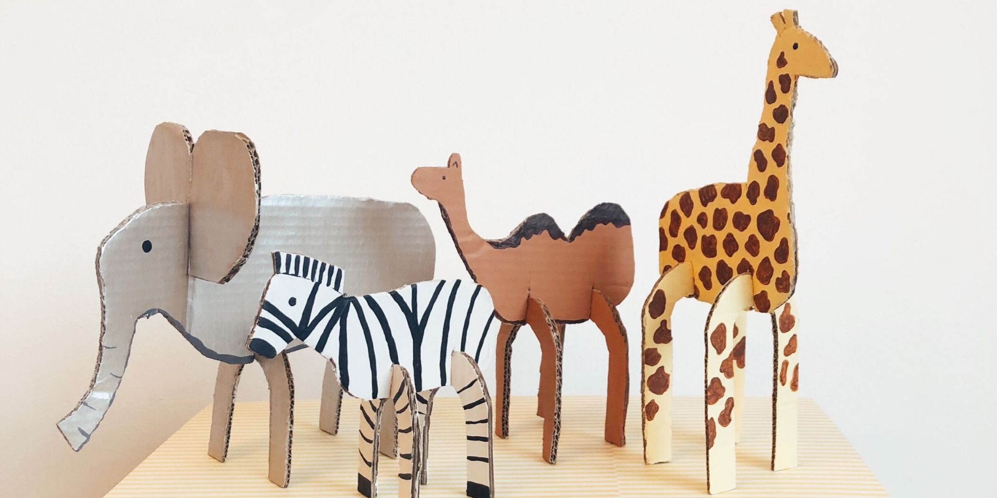 Recycled Cardboard Animals DIY