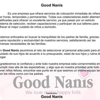 Childcare agency in Zapopan: Good Nanis