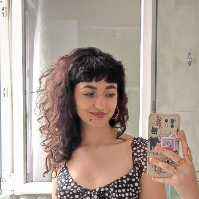 Canguro en Santiago de Compostela: María