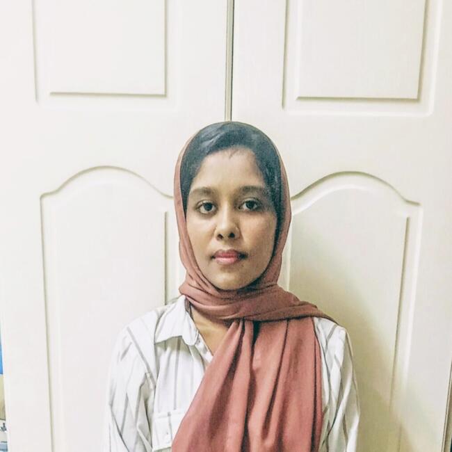 جليسة أطفال في إمارة الشارقة: Fathima rahma