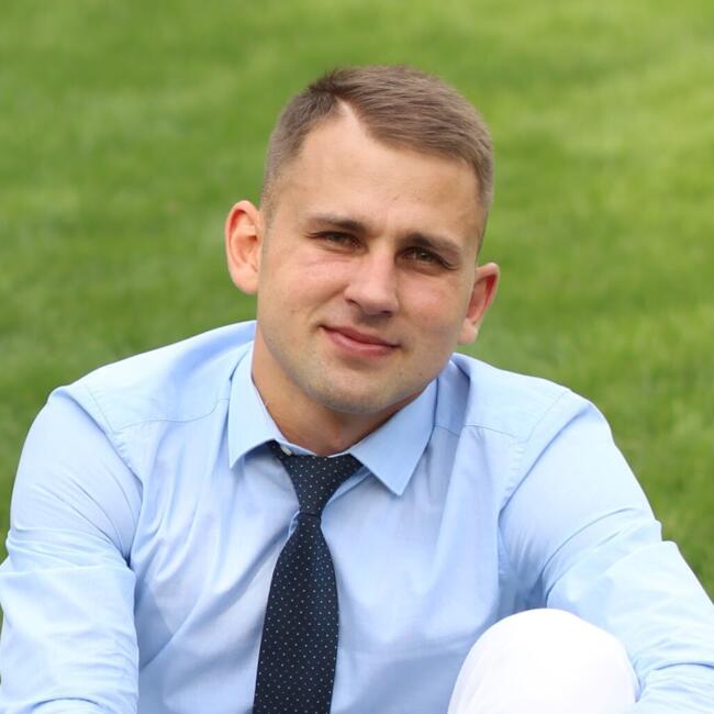 Oppaswerk in Rotterdam: Serhii