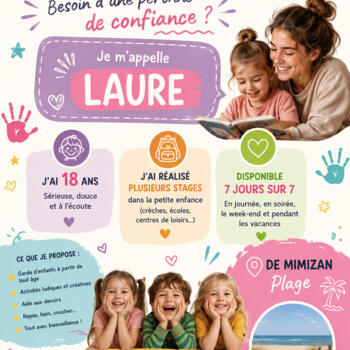 Baby-sitter Mimizan-Plage: Laure
