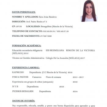 Canguros en Rincón de la Victoria: Sara
